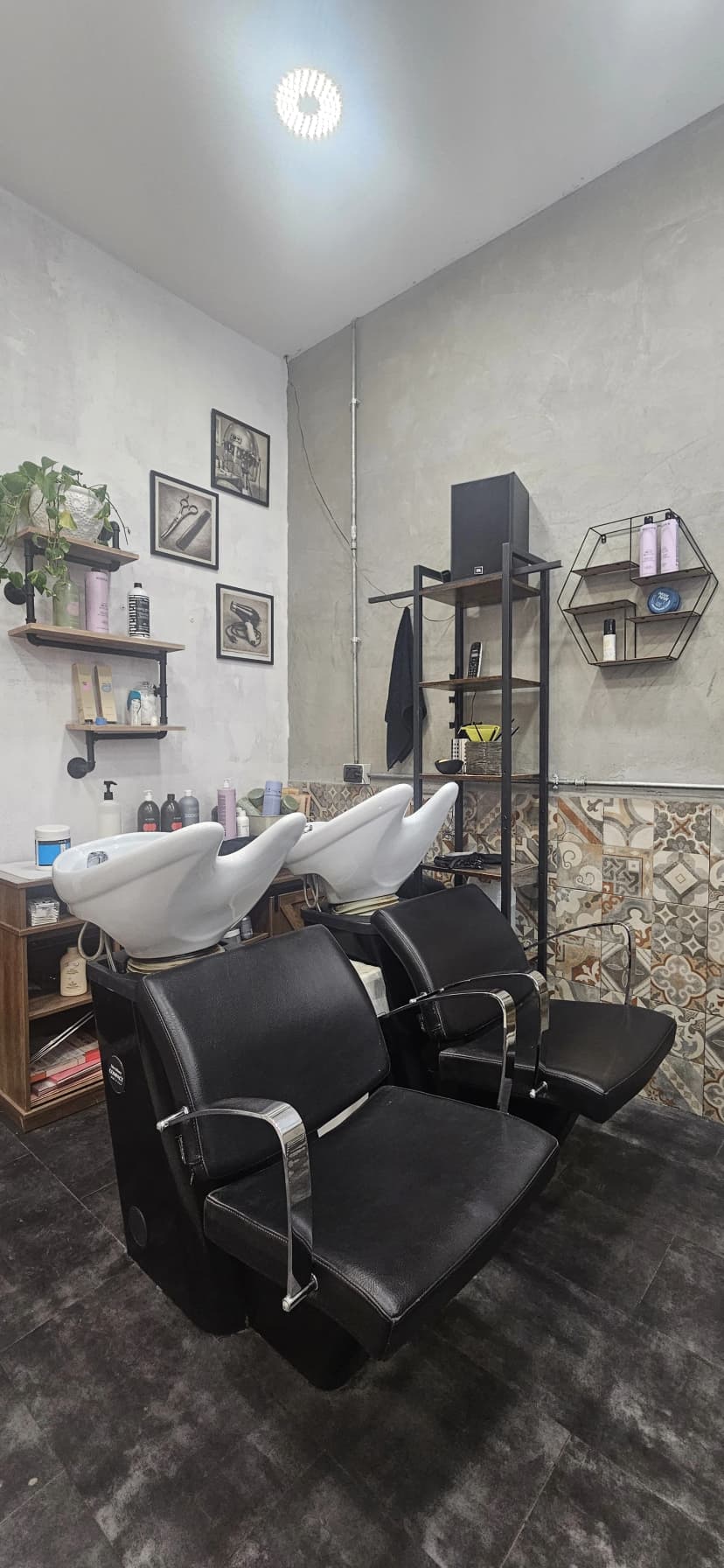 Zona lavaggio relax parrucchiere